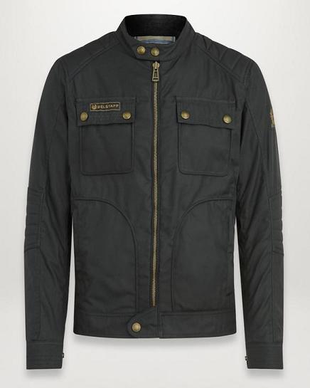 Blouson Moto Belstaff Homme Roberts Noir Cirée France KO3194827